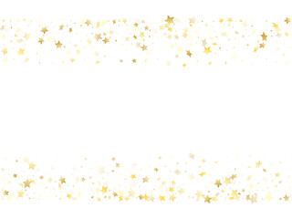 Magic gold sparkle texture vector star background.