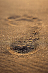 Footprint in the sand