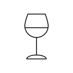 Wineglass icon vector set. alcoholic drink illustration sign collection. goblet symbol. Bar logo.
