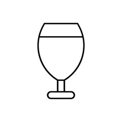 Wineglass icon vector set. alcoholic drink illustration sign collection. goblet symbol. Bar logo.