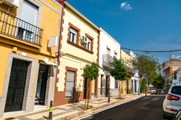 Fototapeta na wymiar Traditional architecture of Merida in Spain