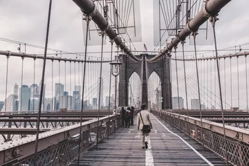 Fotobehang Brooklyn bridge, New York City. © kasto