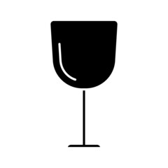 Wineglass icon vector set. alcoholic drink illustration sign collection. goblet symbol. Bar logo.