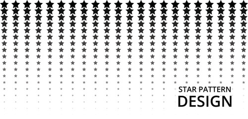 Seamless star pattern background black and white