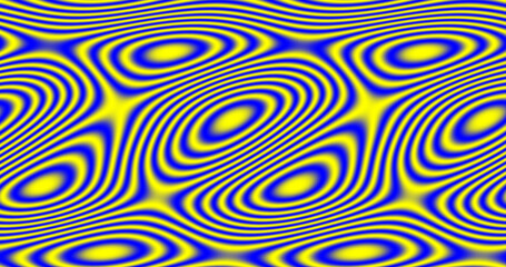 Wavy swirl yellow blue colorful pattern background wallpaper