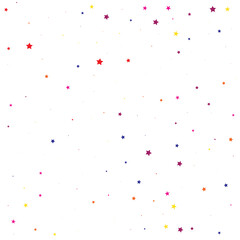 Red Confetti Space. Purple Starry Anniversary. Pink Stars Invitation. Coral Vector Symbol. Yellow Pattern Modern. Blue Texture Cosmos. Celebration Banner. Party Festive.