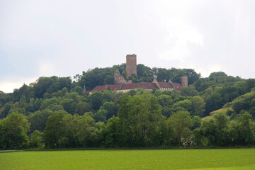Fototapeta na wymiar The Guttenberg Castle in the Neckar Valley, Baden-Württemberg in Germany, Europe