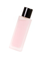 Layout of perfume bottle isolated on a white background