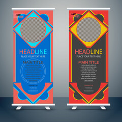 Creative Roll-up Banner Design Template 