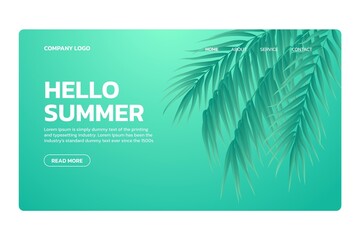 Gradient Sommer Landing Page Template_2