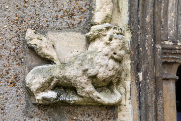 Detail of Dedham Parish Church in Essex, UK