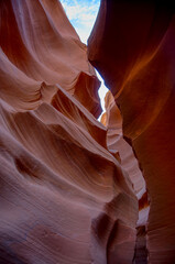 Antelope Canyone blue sky