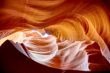 Antelope Canyone blue sky