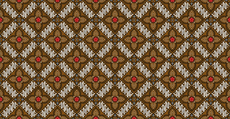 Batik Parang Ceplok Jambu, means Guava fruit combine with motif parang (knife)