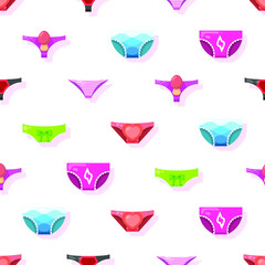 Seamless Pattern Abstract Elements Panty Underpants Wear Vector Design Style Background Illustration Texture For Prints Textiles, Clothing, Gift Wrap, Wallpaper, Pastel