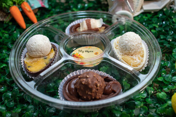 christmas cookies with chocolate