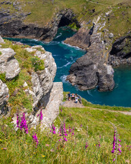 Beautiful View from Tintagel Castle in Cornwall, UK