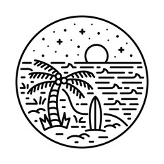 Summer with good view nature graphic illustration vector art t-shirt design