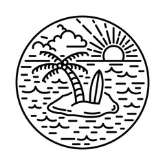 Summer with good view nature graphic illustration vector art t-shirt design