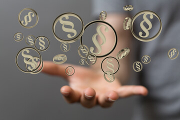 justice Law Lawyer Business Concept 3d