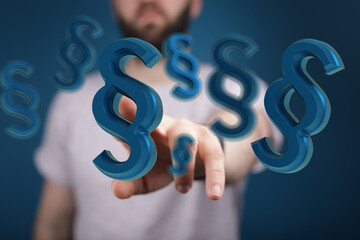 justice Law Lawyer Business Concept 3d