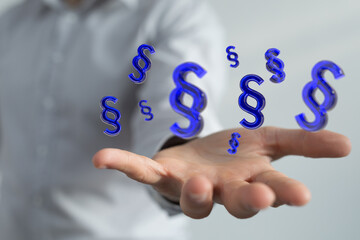 Law and justice concept digital