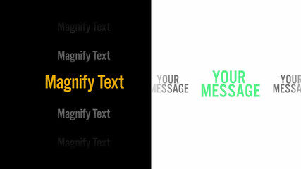Magnify Text List Overlay