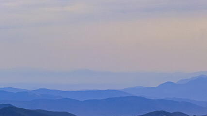 Fototapeta premium fog over mountains
