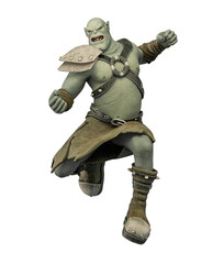orc cartoon is doing a funny dance