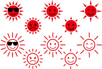 太陽のイラスト素材集