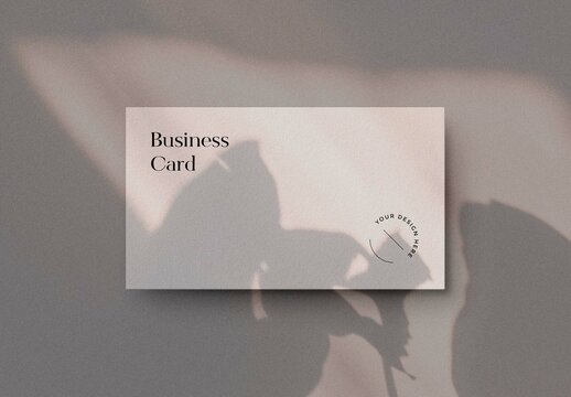 Grey Minimal Business Card Mockup