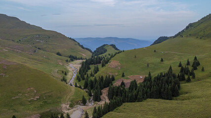 Mountain Area In Bucegi Mountains, Romania