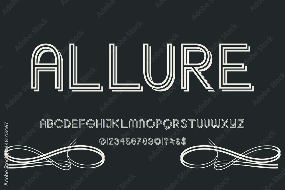 Poster alphabet font.vector of colorful stylized font and alphabet, vector of colorful stylized font and al