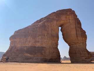 Elephant mountain in Al-'Ula