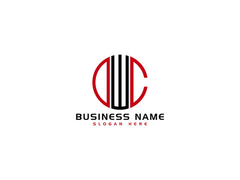 Creative DWC Logo Letter Vector Image Design For Business