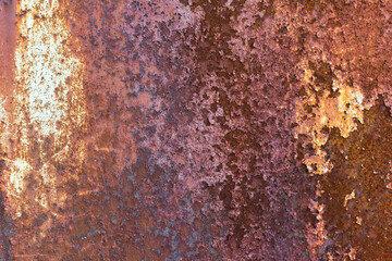 Old rusty metal sheet abstract background