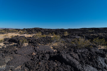 Pisgah Crater Mojave Desert Volcanic Cinder Cone and Lava Bed
