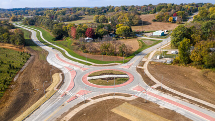 round-a-bout intersection