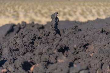 Pisgah Crater Mojave Desert Volcanic Cinder Cone and Lava Bed
