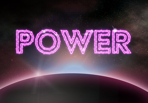 Power Style Text Effect