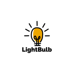 light bulb lamp symbol vector illustration graphic logo icon