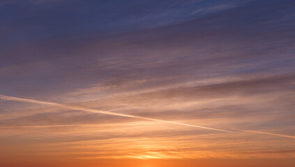 Naklejka na ściany i meble Scottish Sunset/Sunrise Clouds and Sky
