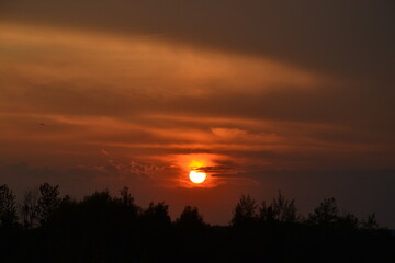 Obraz premium sunset in the mountains