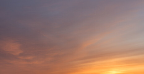Naklejka na ściany i meble Scottish Sunrise/Sunset Sky