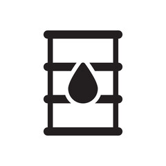 Barrel oil icon - petroleum drum icon