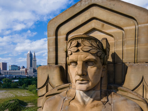 One of Cleveland's own Guardians of Traffic Statues