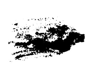 Fototapeta na wymiar Paint stains black blotch background. Grunge Design Element. Brush Strokes. Vector illustration