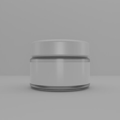 cosmetic container with cream
