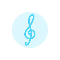 Fototapeta premium Illustration Vector Graphic of Music icon
