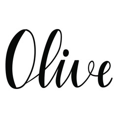Olive Lettering 2